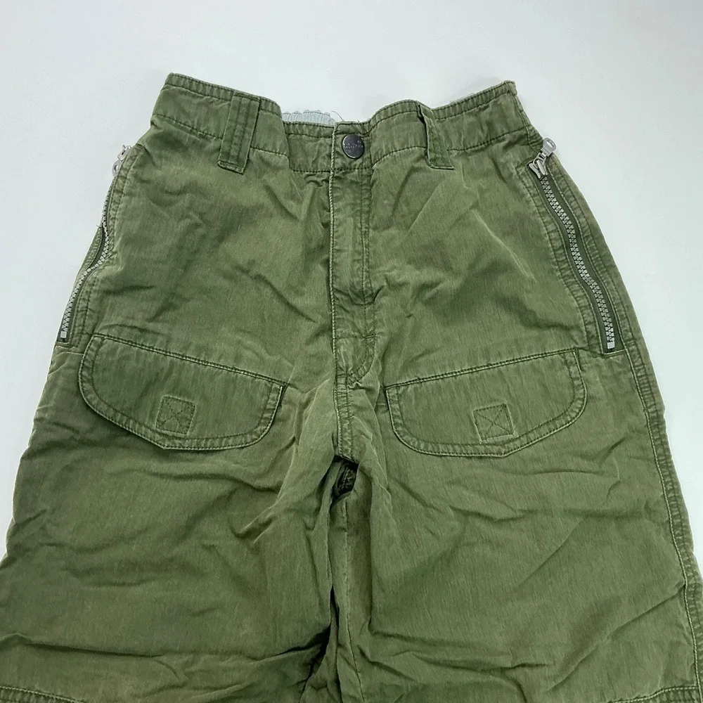 L.L. Bean Olive Green Cargo Pants Boys Medium Adventure Utility Trousers